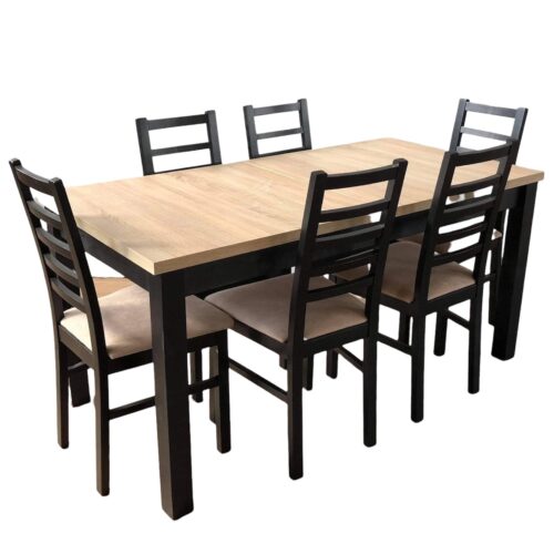 Zestaw stół i krzesła | ST-4 , 6xK6
