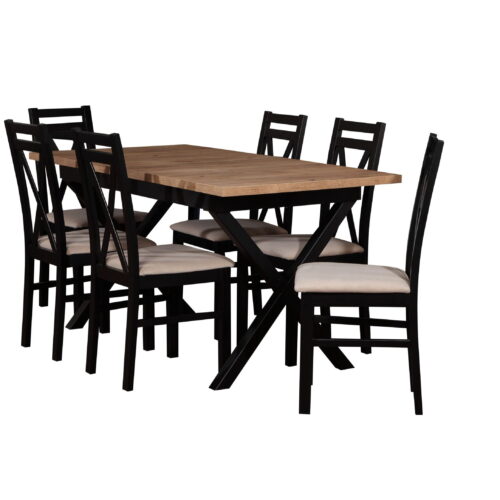 Zestaw stół i krzesła | ST-10 , 6xK4