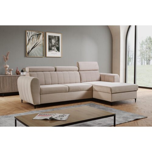 Narożnik LUX z regulowanymi zagłówkami | 262 cm