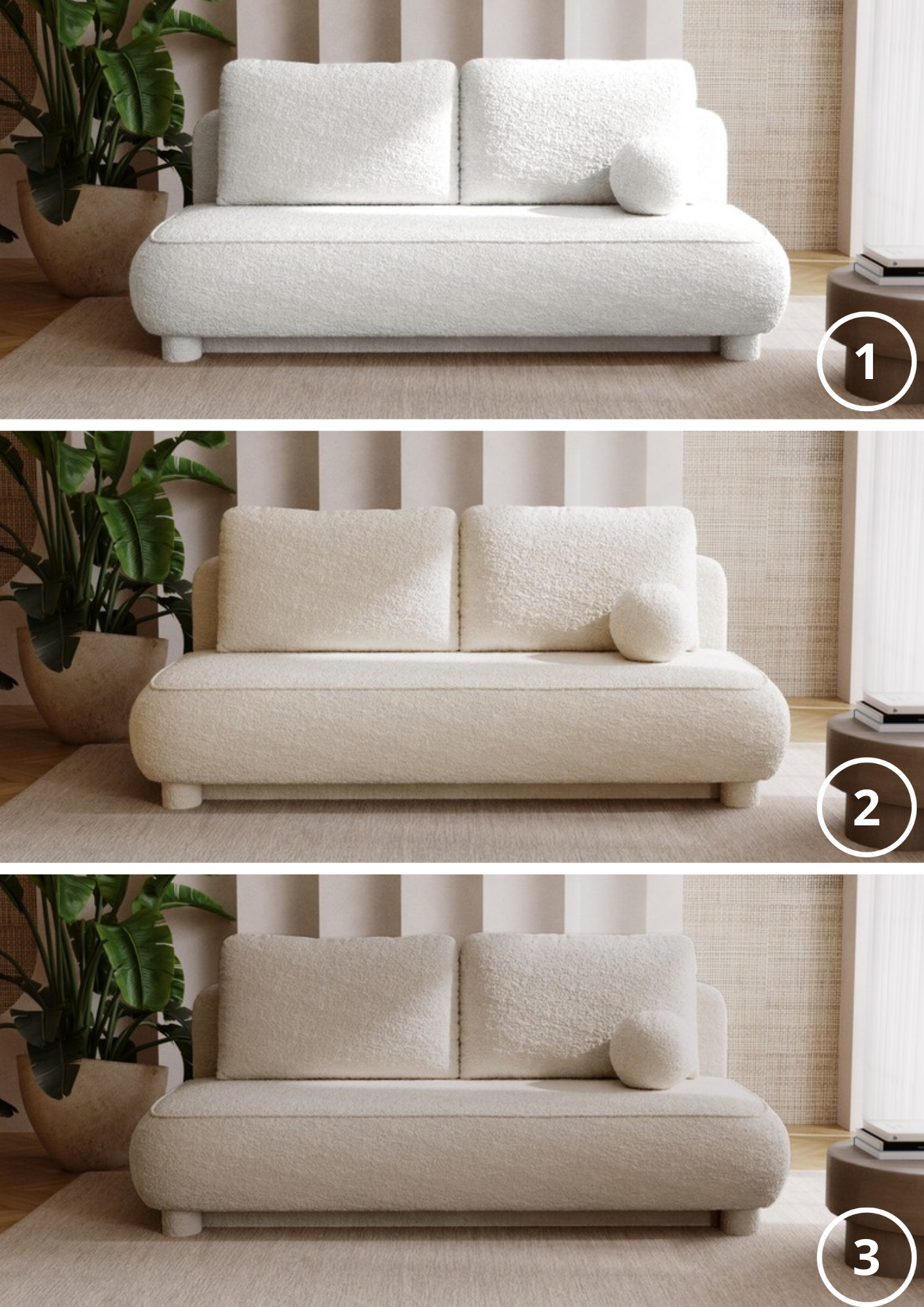 sofa rozkładana bez boków