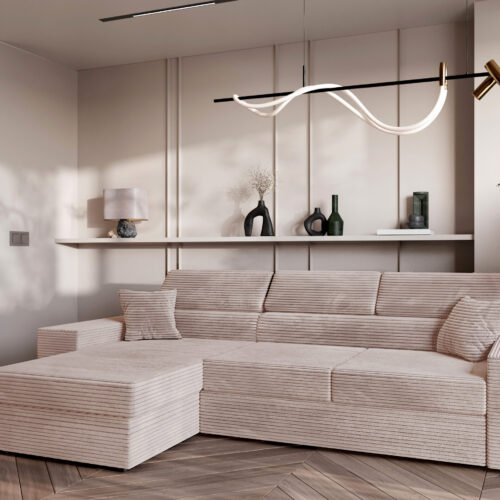 Narożnik Piano z reguowanymi zagłówkami | 272 cm