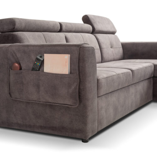 Narożnik Pocket z regulowanymi zagłówkami | 230 cm