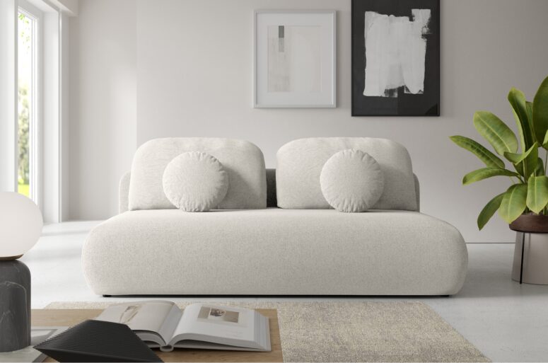 sofa bez boków z funkcją spania