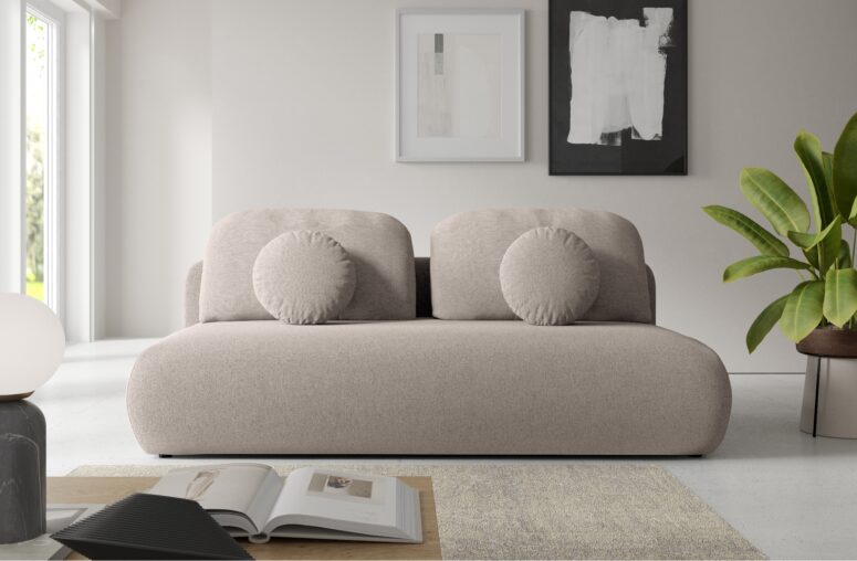 sofa bez boków z funkcją spania