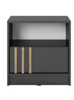 Piaski 25 03 31 Nelly stolik nocny grafit artisan front biale tlo