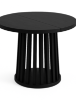 Czarna drewniana stolik w nowoczesnym stylu