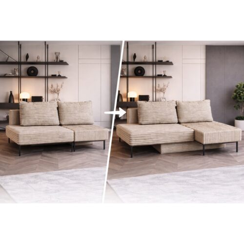 Kanapa 4w1 | Kanapa narożnik łóżko | 240 cm