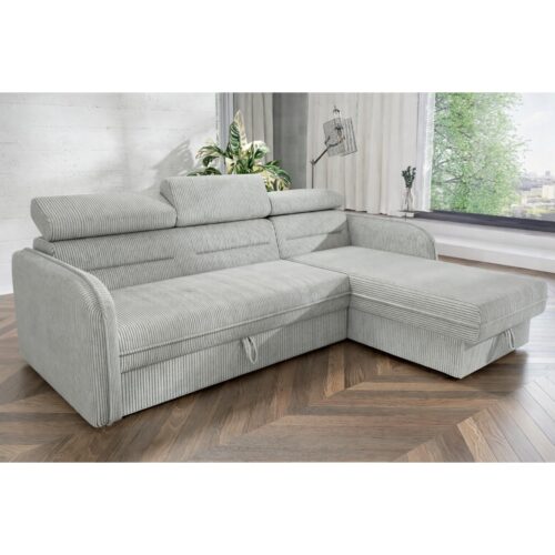 Narożnik Aston z regulowanymi zagłówkami | 225 cm